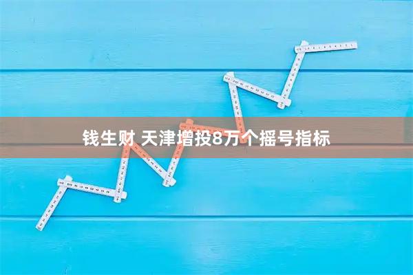 钱生财 天津增投8万个摇号指标