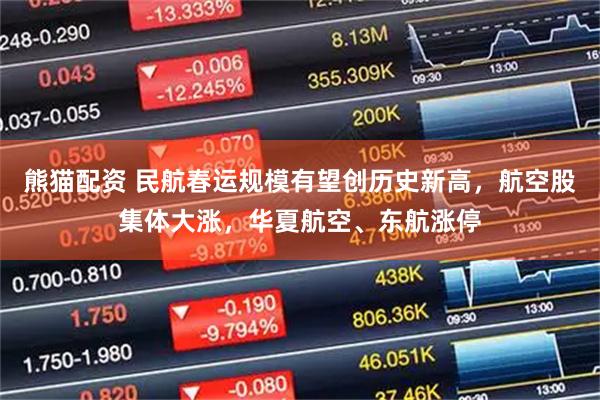 熊猫配资 民航春运规模有望创历史新高，航空股集体大涨，华夏航空、东航涨停